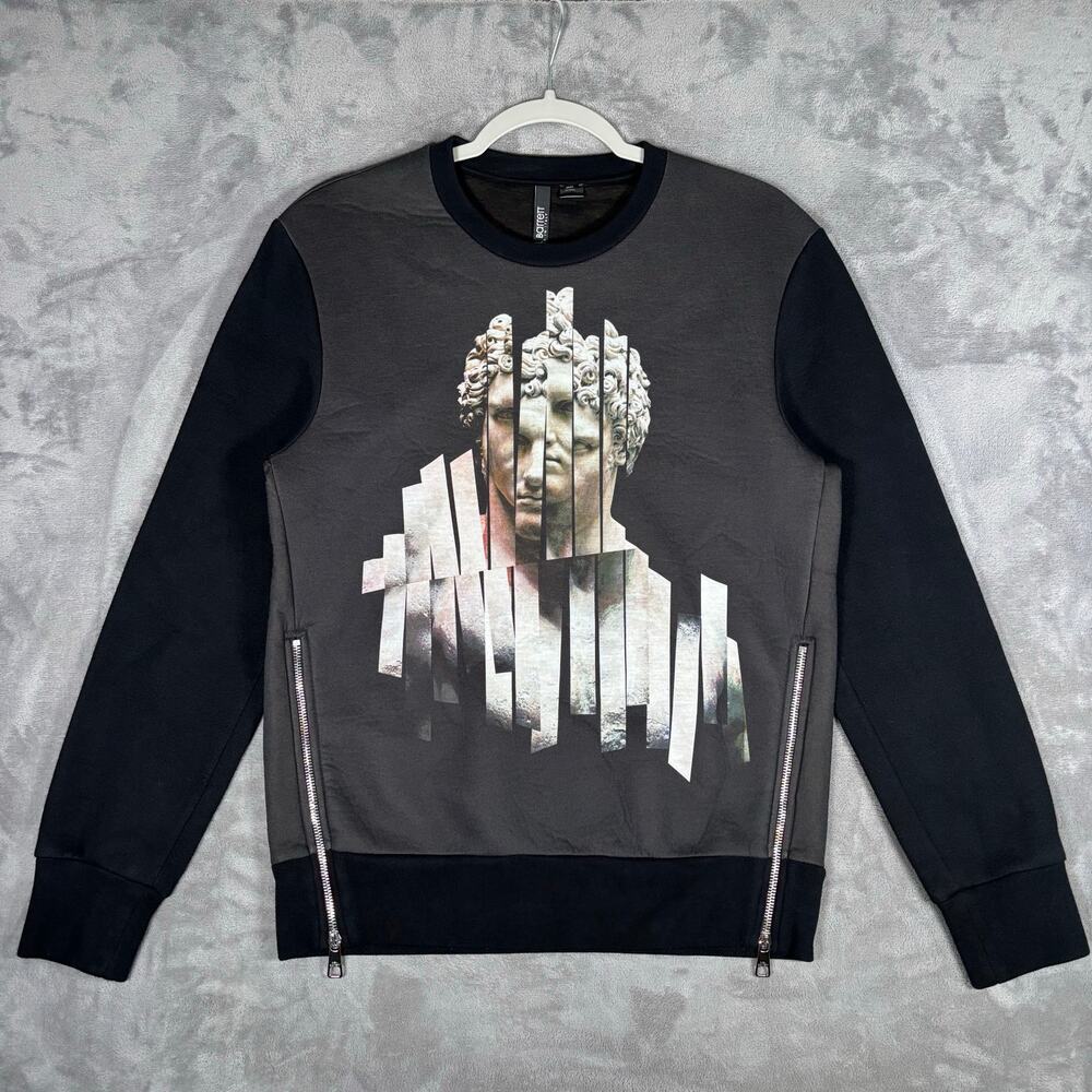 Neil Barrett Sliced Hercules Scuba Sweatshirt Small Italy